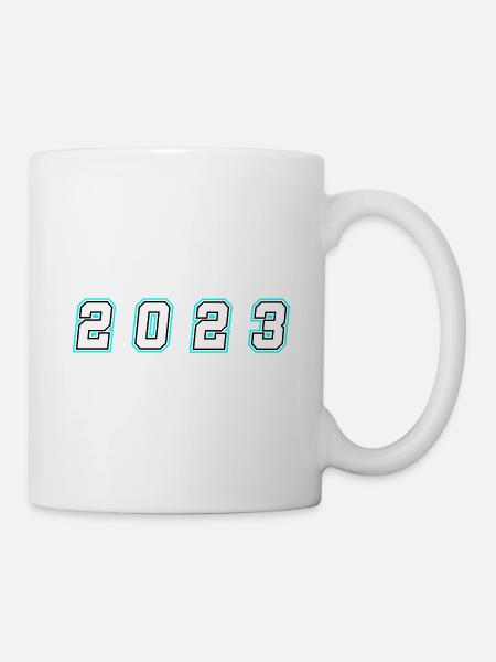2023 Jahr Zahl - Tasse - Weiß