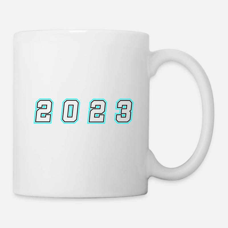 2023 Jahr Zahl - Tasse - Weiß