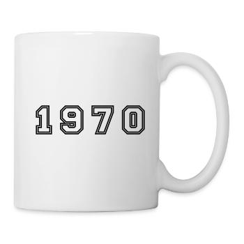 Numéro de l’année 1970 - Mug blanc - blanc - Droite