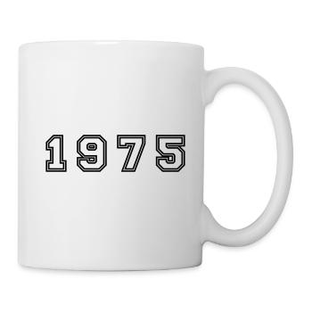 Numéro de l’année 1975 - Mug blanc - blanc - Droite