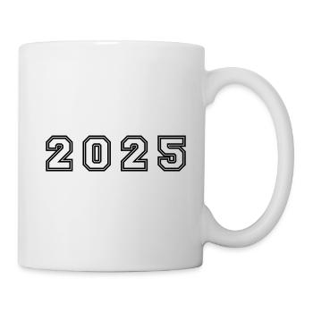 2025 Jahr Zahl - Tasse - Weiß - Rechts