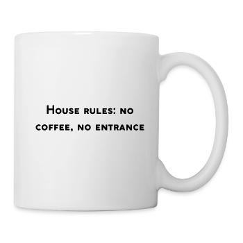 Lustiges Café-Design - Tasse - Weiß - Rechts