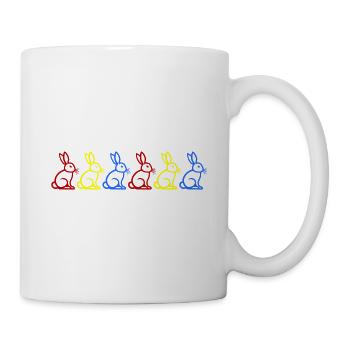 Hase Ostern - Tasse - Weiß - Rechts