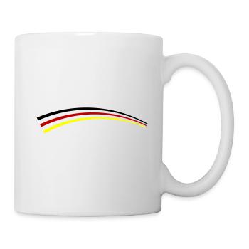 Deutschland Fahne Symbol - Tasse - Weiß - Rechts