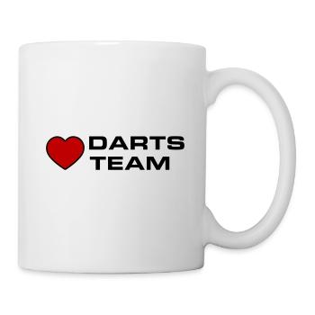 Fléchettes Équipe Coeur - Mug blanc - blanc - Droite