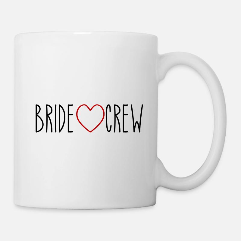 Bride Crew Herz - Tasse - Weiß