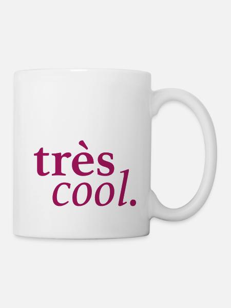 trescool bordeaux - Tasse - Weiß