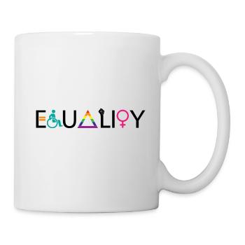 Equality LGBT Spruch Geschenk Pride Rechte - Tasse - Weiß - Rechts