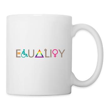 Equality LGBT Spruch Geschenk Pride Rechte - Tasse - Weiß - Rechts