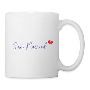 JUST MARRIED. VIVE LES MARIES. SAINT VALENTIN - Mug - white - Right