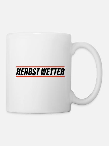 Herbst Wetter - Tasse - Weiß