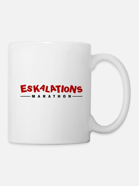 Eskalations Marathon - Tasse - Weiß