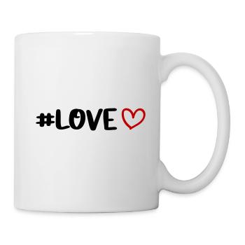 Liebe Herz - Tasse - Weiß - Rechts
