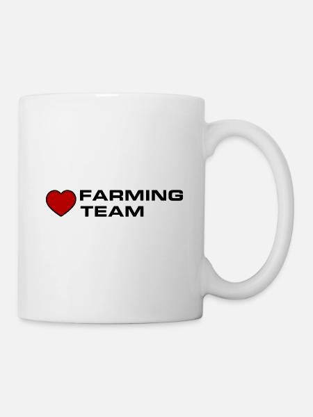 Farming Team Herz - Tasse - Weiß