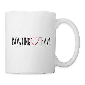 Bowling Team Herz - Tasse - Weiß - Rechts