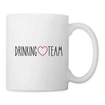 Drinking Team Herz - Tasse - Weiß - Rechts