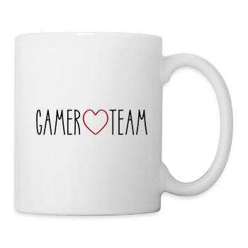 Cœur de l’équipe des joueurs - Mug blanc - blanc - Droite
