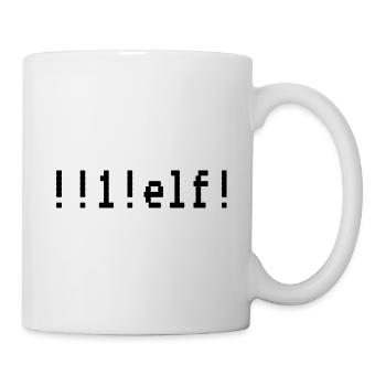 Motiv "!!1!elf!" - "eins elf" - Tasse - Weiß - Rechts