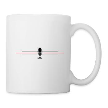 Podcast Mikrofon Icon - Tasse - Weiß - Rechts