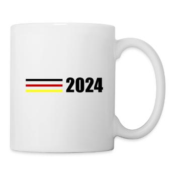2024 Deutschland Fahne - Tasse - Weiß - Rechts