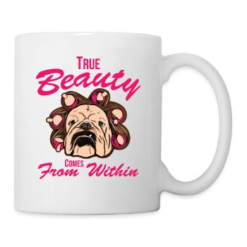 Seulement pour les vrais amateurs de bouledogue! - Mug blanc - blanc - Droite