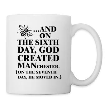 GOD CREATED MANCHESTER - Mug - white - Right