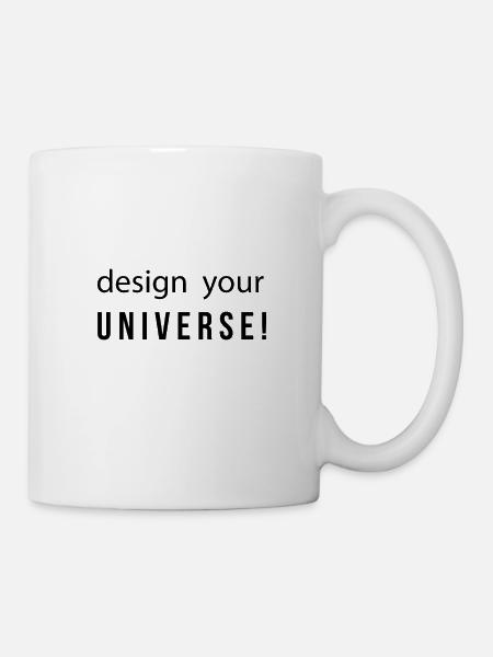 design your UNIVERSE für Designer und Grafiker - Tasse - Weiß