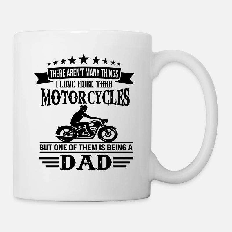 motos papa - Mug blanc - blanc