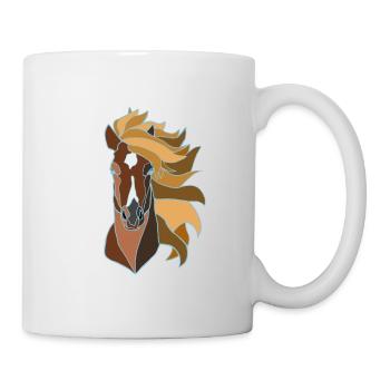 cheval - Mug blanc - blanc - Droite