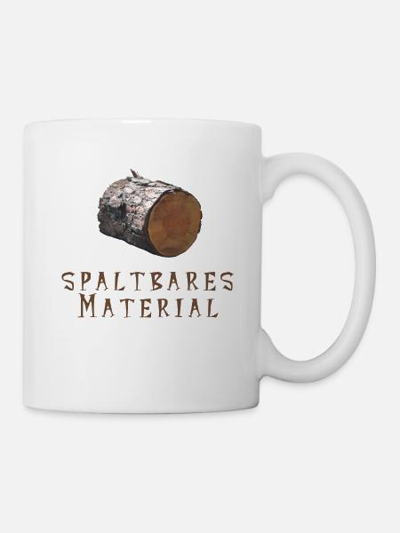 spaltbaresMaterial - Tasse - Weiß