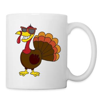 Thanksgiving Thanksgiving turkey turkey pilgrim - Mug - white - Right