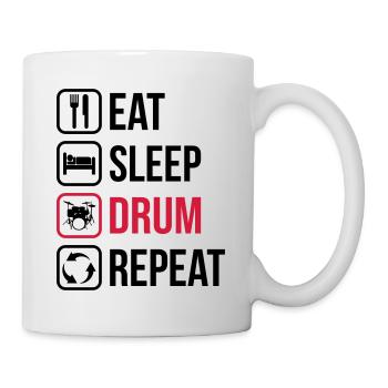 Eat Sleep Drum Repeat - Mug - white - Right