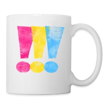 Points d'exclamation de la fierté pansexuelle - Mug blanc - blanc - Droite