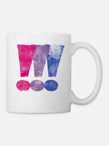 Bisexual Pride Exclamation Points - Mug - white