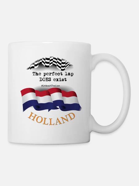 F1 - HOLLANDE - DRAPEAU - PERFECT LAP - Mug blanc - blanc