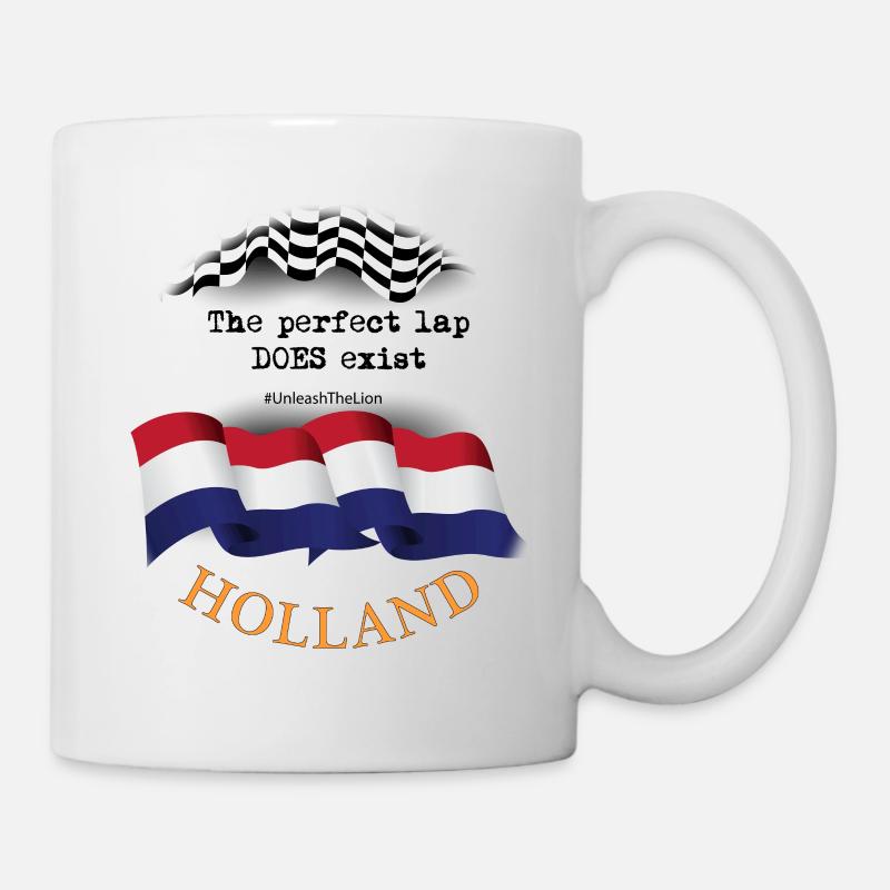 F1 - HOLLANDE - DRAPEAU - PERFECT LAP - Mug blanc - blanc