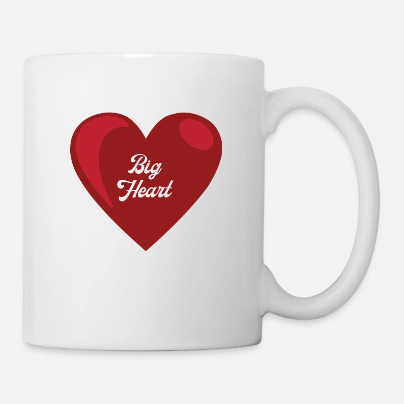 Großes Herz - Tasse - Weiß