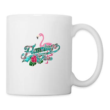 Flamingo Vibes Summer Sun Sommer - Tasse - Weiß - Rechts