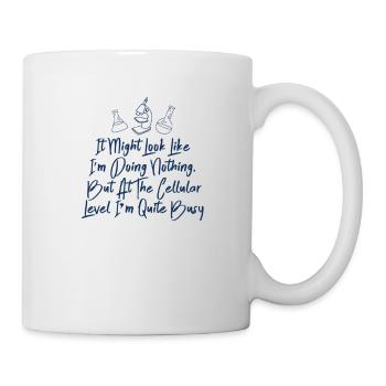 La biologie paresseux Cellule Cadeau Drôle - Mug blanc - blanc - Droite