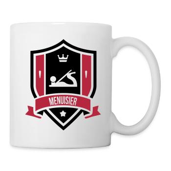 Menuisier / Menuiserie / Bois / Charpentier - Mug blanc - blanc - Droite