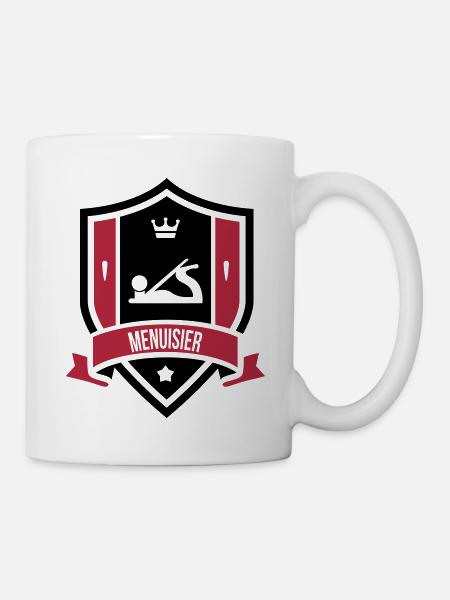 Menuisier / Menuiserie / Bois / Charpentier - Mug blanc - blanc