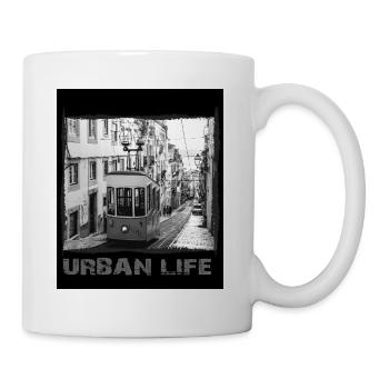 Lissabon - Urban Streetwear - Tasse - Weiß - Rechts