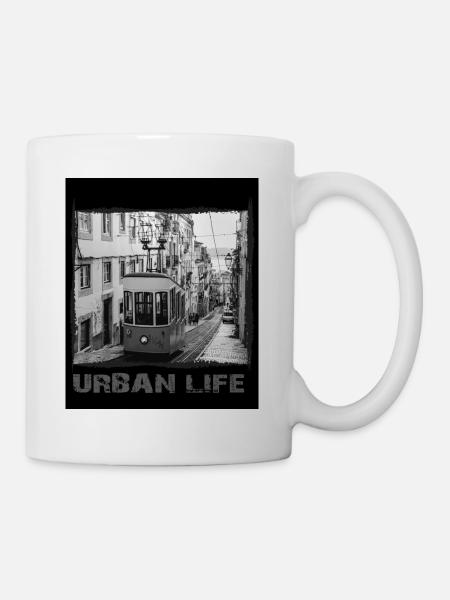 Lisbonne - Streetwear Urbain - Mug blanc - blanc