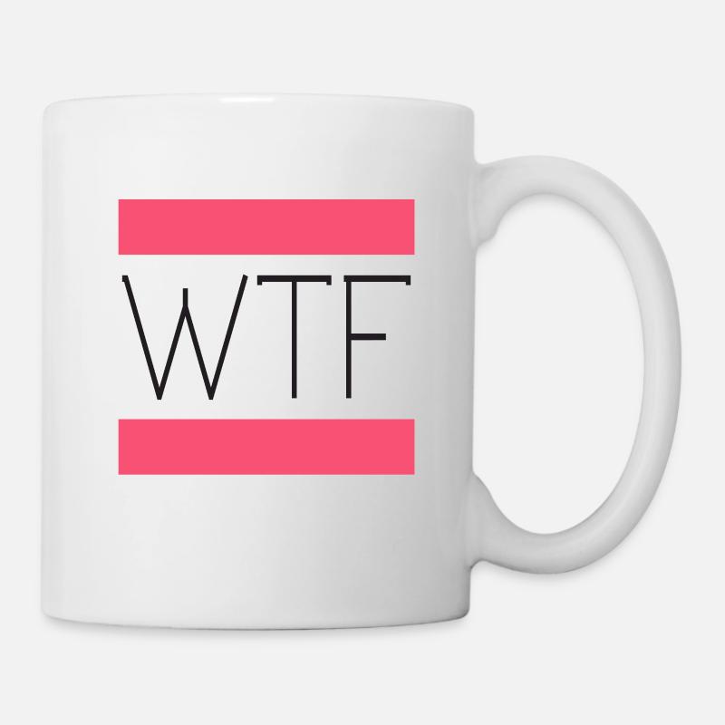 fille wtf - Mug blanc - blanc