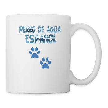 Spanischer Wasserhund Perro de Agua Español - Tasse - Weiß - Rechts