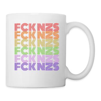 Fck Afd Fck Nzs - Tasse - Weiß - Rechts
