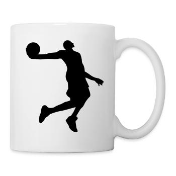 Basketball Sportler Sport Geschenke - Tasse - Weiß - Rechts