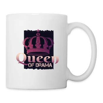 Reine du drame - reine du drame - Mug blanc - blanc - Droite