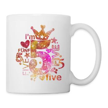 I’m 5 - Mug blanc - blanc - Droite