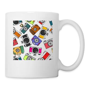 Illustration Pattern Fotografie Kamera - Tasse - Weiß - Rechts